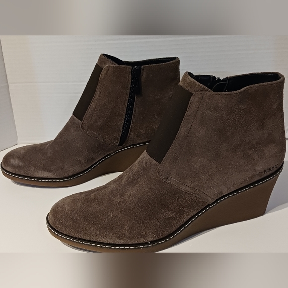 THE FLEXX Womens ‎ Moira Wedge Boot in Brown  Suede sz. 10 - Picture 7 of 11